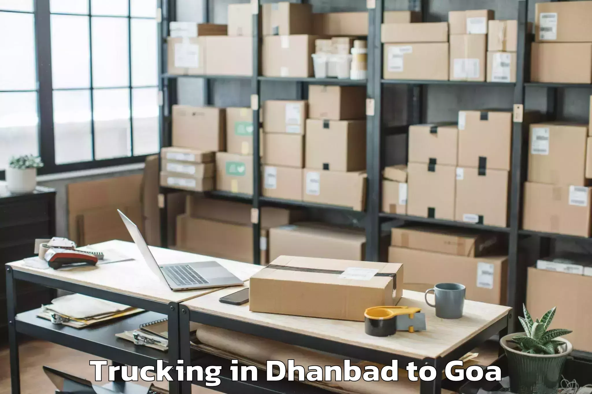 Book Dhanbad to Quepem Trucking Online